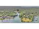Aerial view of the property with lake access and surrounding lush greenery at 107 Jacks Ln, Bonneau, SC 29431