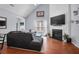 Comfortable living room featuring a fireplace and ample seating at 1126 Rearick Rd, Johns Island, SC 29455