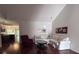Inviting living area with vaulted ceilings, hardwood floors, and plenty of natural light at 1297 Segar St, Johns Island, SC 29455