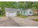 Inviting one-story home with white brick, attached garage, and well-maintained landscaping at 131 Ponderosa Dr, Ladson, SC 29456