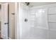 Clean and simple shower with a white surround at 131 Ponderosa Dr, Ladson, SC 29456