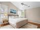 Serene bedroom with vaulted ceilings, large windows, and neutral decor at 1337 Horseshoe Bnd, Mount Pleasant, SC 29464