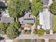 Aerial view showcasing backyard, landscaping, and neighborhood amenities at 1406 Glencoe Dr, Mount Pleasant, SC 29464
