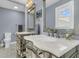 Stylish bathroom features double vanities, modern fixtures, and a neutral color palette at 1406 Glencoe Dr, Mount Pleasant, SC 29464