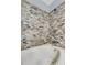 Beautiful bathroom with stone tiled shower, jetted tub, and updated fixtures at 1406 Glencoe Dr, Mount Pleasant, SC 29464
