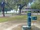 Outdoor drinking fountain near a building and the waterfront, providing easy access to refreshment in a scenic setting at 1406 Glencoe Dr, Mount Pleasant, SC 29464