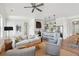 Open living space with kitchen featuring an island and seating at 1474 Indian St, Mount Pleasant, SC 29464