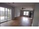 Spacious living room with sliding glass doors and a ceiling fan at 148 Lancashire Rd, Summerville, SC 29486