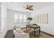 Bright office with white walls, a zebra rug, and a ceiling fan at 176 Clearblue Loop, Summerville, SC 29486