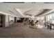 Large elegant lobby with seating areas and a unique ceiling design at 222 S Plaza Ct, Mount Pleasant, SC 29464