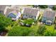 Overhead view of the house revealing a well-maintained backyard and patio at 2254 Show Basket Way, Mount Pleasant, SC 29466