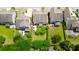 Aerial view highlighting the homes in the neighborhood with well-kept lawns and backyard spaces at 2254 Show Basket Way, Mount Pleasant, SC 29466