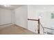 Open hallway with staircase, neutral paint, and plush carpeting throughout at 2254 Show Basket Way, Mount Pleasant, SC 29466