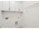 A laundry room with white cabinets and connections at 2254 Show Basket Way, Mount Pleasant, SC 29466