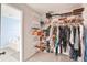 Walk-in closet with built-in shelving provides ample storage space for clothes and accessories at 2324 Town Woods Rd, Charleston, SC 29414