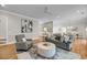 Cozy living room with hardwood floors, elegant decor, and open floor plan at 2624 Jenkins Point Rd, Seabrook Island, SC 29455