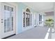 Welcoming front porch featuring a light blue exterior at 3101 S Shore Dr, Charleston, SC 29407