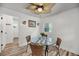Dining room with ceiling fan, table, and natural light, perfect for Gathering meals at 3293 River Rd, Johns Island, SC 29455