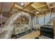 Spacious unfinished attic with Carrier HVAC system and exposed wood beams at 3801 Canary Ct, North Charleston, SC 29420