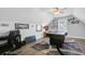 Large bonus room features ceiling fan, hardwood floors and natural lighting at 3801 Canary Ct, North Charleston, SC 29420