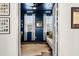 Charming office with dark walls, hardwood floors, and lots of natural light at 383 Oak Park St, Summerville, SC 29486