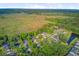 Beautiful marsh and river aerial view behind suburban houses with manicured lawns at 5433 Clearview Dr, North Charleston, SC 29420