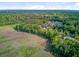 High aerial capturing lush green marshland surrounding a charming residential neighborhood with a pond at 5433 Clearview Dr, North Charleston, SC 29420