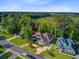 Beautiful aerial view of stately homes in a quiet neighborhood near marshland and forest at 5433 Clearview Dr, North Charleston, SC 29420