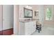 Bathroom with granite countertops, double sinks, and vanity area at 5433 Clearview Dr, North Charleston, SC 29420