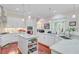 Beautiful kitchen with marble countertops, white cabinetry, and an open layout at 5433 Clearview Dr, North Charleston, SC 29420