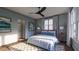 Well lit bedroom features a ceiling fan, large windows, and neutral-colored decor at 560 Hayes Park Blvd # Hr 12, Johns Island, SC 29455