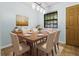 Formal dining room featuring a wooden table with seating for six, plus a light fixture at 7914 Dutch Ct, North Charleston, SC 29420