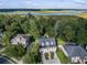 Breathtaking aerial view of a charming two-story home with river views in a serene neighborhood at 8657 Refuge Point Circle Cir, Charleston, SC 29420
