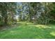 Expansive backyard with lush lawn and mature trees offering a tranquil, private setting at 8657 Refuge Point Circle Cir, Charleston, SC 29420