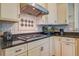 Well-equipped kitchen with granite counters, custom cabinets, and stainless steel hood at 8657 Refuge Point Circle Cir, Charleston, SC 29420
