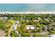 Expansive aerial view showcases homes nestled amongst lush foliage near the ocean and inter-coastal waterway at 1014 E Erie Ave, Folly Beach, SC 29439