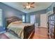Comfortable main bedroom with hardwood floors, offering a serene space for relaxation and rest at 106 Trimley Ct, Goose Creek, SC 29445