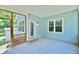 The light blue patio features access to the backyard, and a white door leads to the interior of the home at 106 Trimley Ct, Goose Creek, SC 29445