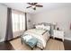 Cozy bedroom with natural light, ceiling fan, and comfortable furnishings at 107 Clear Bend Ln, Summerville, SC 29486