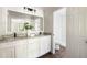 Stylish bathroom featuring granite countertops, double sinks, and a walk-in shower at 108 Old Dominion Dr, North Charleston, SC 29418