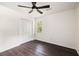 Bedroom featuring hardwood floors, ceiling fan, natural light and a closet at 108 Old Dominion Dr, North Charleston, SC 29418