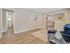 Open-concept living room with hard surface floors leading into the rest of the home at 113 Harvey Ave, Goose Creek, SC 29445