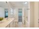 Bright bathroom with vanity, toilet, and combined tub/shower at 122 Balsam Cir, Summerville, SC 29485