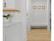 Hallway with storage hooks and bench seating at 1411 Homecoming Blvd, Ravenel, SC 29470