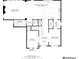 Detailed first floor plan showing the layout of the kitchen, Gathering room, office, and living room at 1411 Homecoming Blvd, Ravenel, SC 29470