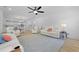 Open concept living space leading to a dining area and kitchen at 1411 Homecoming Blvd, Ravenel, SC 29470