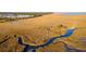 Beautiful marsh view with winding water and a wooden walkway leading up to neighborhood at 1505 Fort Palmetto Cir, Mount Pleasant, SC 29466