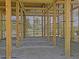 A wood frame structure's interior showing support beams and slatted walls allowing for light and ventilation at 1505 Fort Palmetto Cir, Mount Pleasant, SC 29466