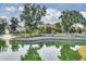 Community pond view with water fountain and Oyster Point entrance sign at 1505 Fort Palmetto Cir, Mount Pleasant, SC 29466