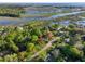 Aerial view of the neighborhood showcasing the property's proximity to the water at 1522 Inland Ave, Charleston, SC 29412